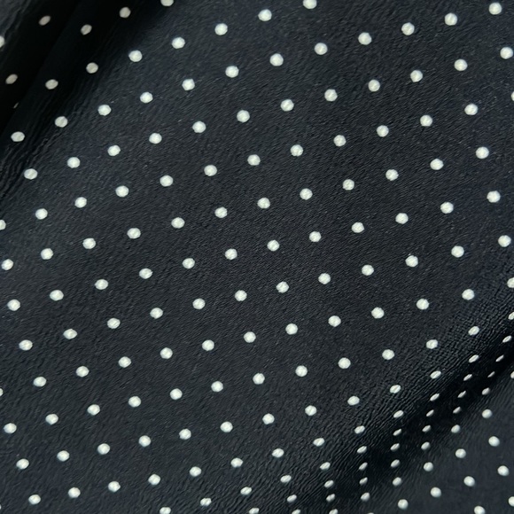 Carolina Belle Polka Dot Cropped Jumpsuit With Pockets Size 4 Dark Navy - Picture 8 of 9